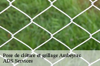 Pose de clôture et grillage  ambeyrac-12260 ADS Services
