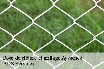 Pose de clôture et grillage ayssenes-12430 ADS Services