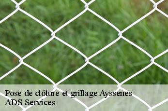 Pose de clôture et grillage  ayssenes-12430 ADS Services