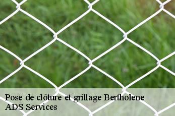 Pose de clôture et grillage  bertholene-12310 ADS Services