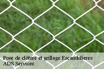 Pose de clôture et grillage  escandolieres-12390 ADS Services
