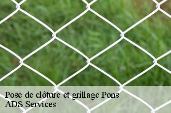 Pose de clôture et grillage  pons-12140 ADS Services